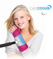 Girl wearing CastCooler
